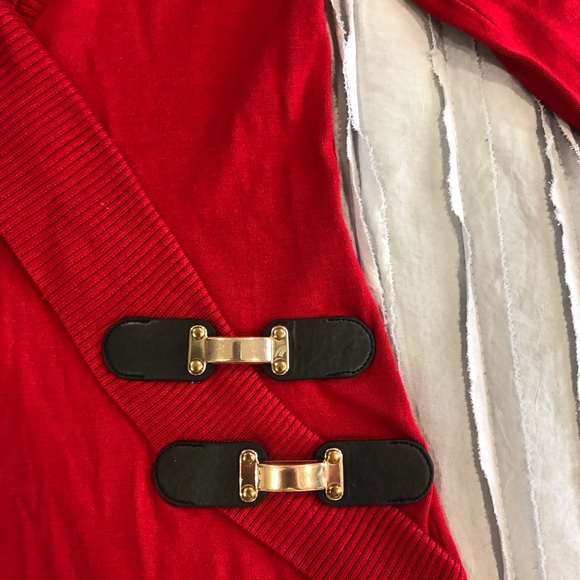 INC international concepts Buckle red Sweater - Picture 3 of 7